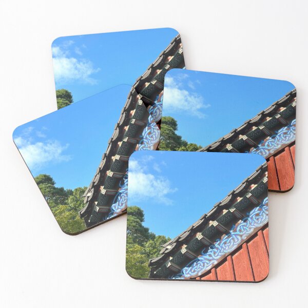 Item preview, Blue Roof Detail at Bongeunsa Temple | Seoul South Korea Photography designed and sold by YemmyZImages.