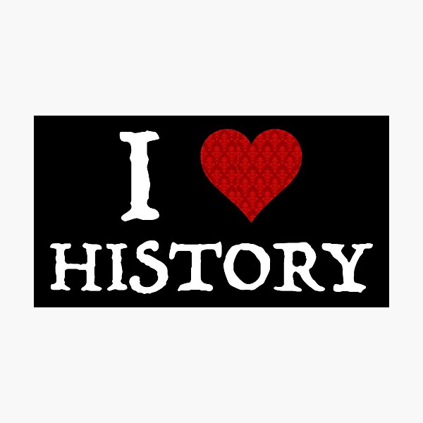 Item preview, I Love (Heart) History designed and sold by Cat Lady Designs.