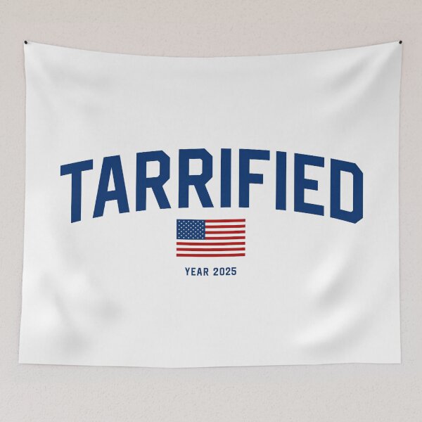 Item preview, TARRIFIED 2025 – Funny Political Design, USA Tariffs Humor, Satire Politics, Anti-Government Joke, Political Meme, Protest Art, Economy Satire designed and sold by artworkathome.