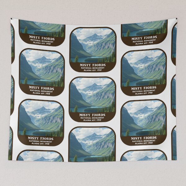 Item preview, Vintage Misty Fjords National Monument (Alaska) designed and sold by RabbitK.