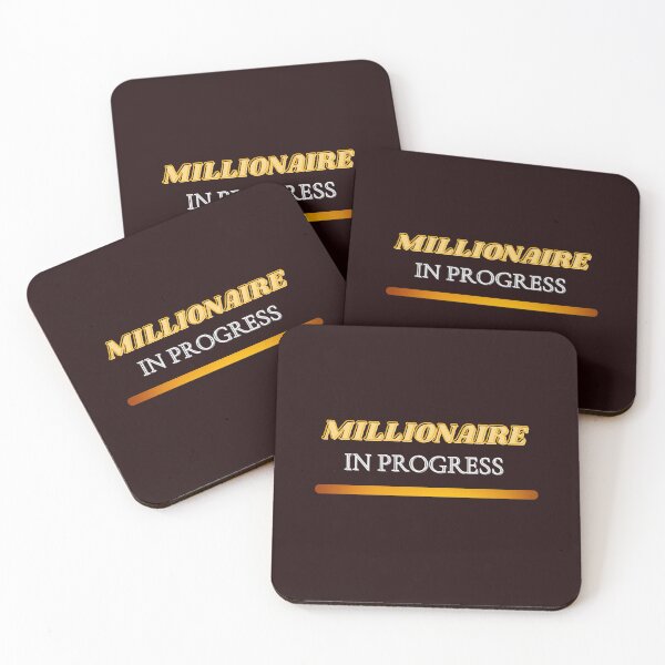 Item preview, Millionaire in Progress T-Shirt & Sticker – Motivational Wealth Mindset Design for Entrepreneurs designed and sold by InsightA.