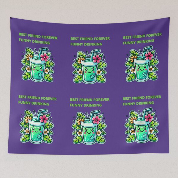 Item preview, Best Friend Forever Funny Drinking designed and sold by TrendsLook.