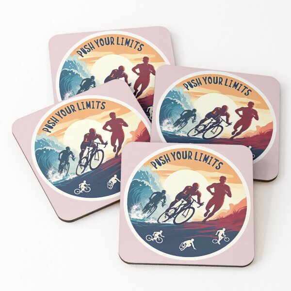 Item preview, Push Your Limits – Artistic Triathlon Design for Driven Athletes designed and sold by Triathlongram.