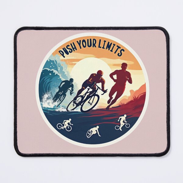 Item preview, Push Your Limits – Artistic Triathlon Design for Driven Athletes designed and sold by Triathlongram.