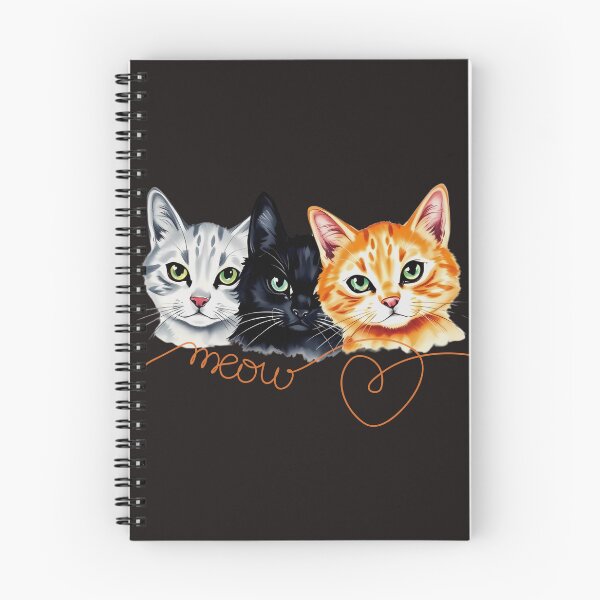 Item preview, Meow Trio – Cute Cat Faces with Heart Script designed and sold by M22--.