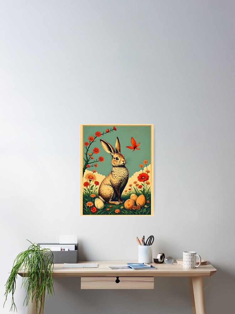 Thumbnail 2 of 3, Poster, Rabbit Poster designed and sold by FestivityFinds.