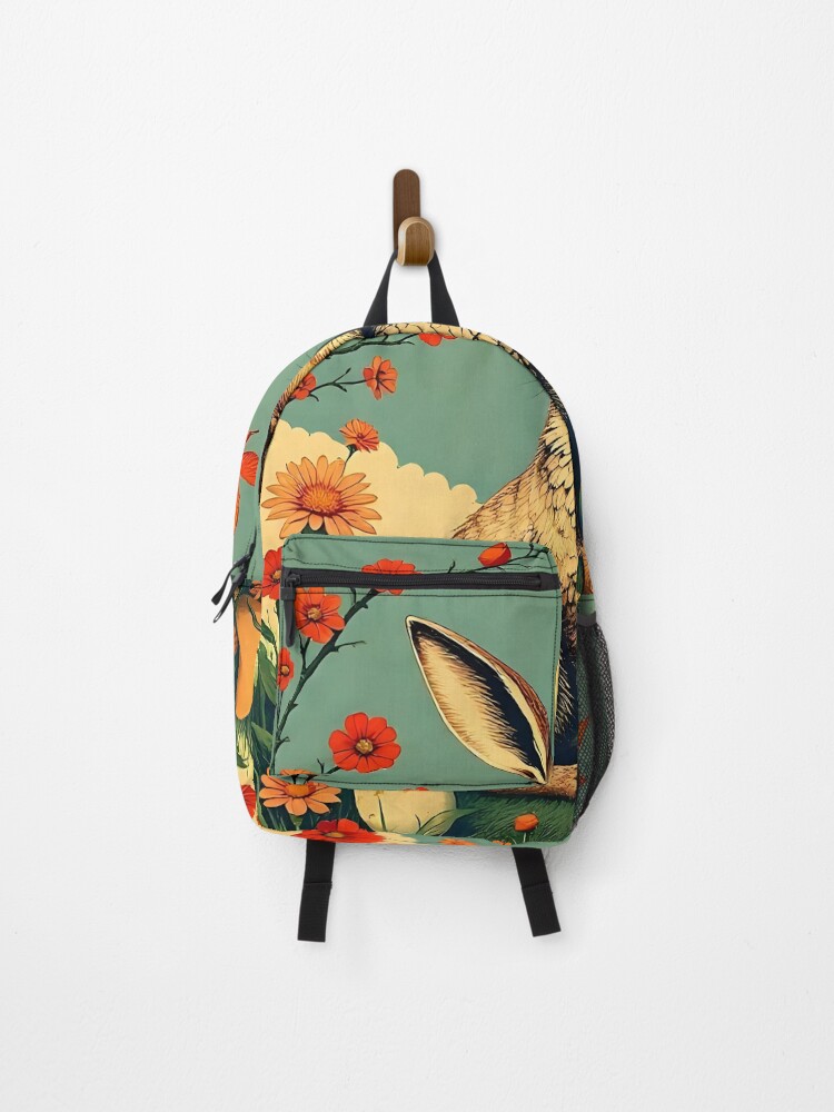 Thumbnail 1 of 3, Backpack, Rabbit Poster designed and sold by FestivityFinds.