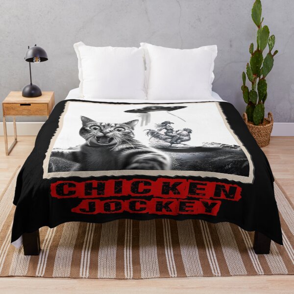 Item preview, Cat Funny Selfie With Chickens Jockey Funny UFO Men Women designed and sold by MOHAMED FRASER.
