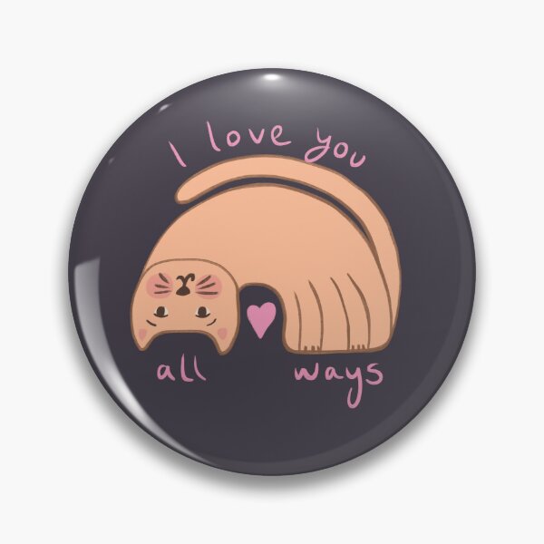 Item preview, I love you always cat drawing designed and sold by SaryandSaff.