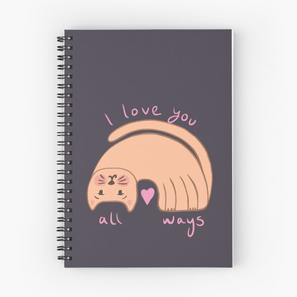 Item preview, I love you always cat drawing designed and sold by SaryandSaff.
