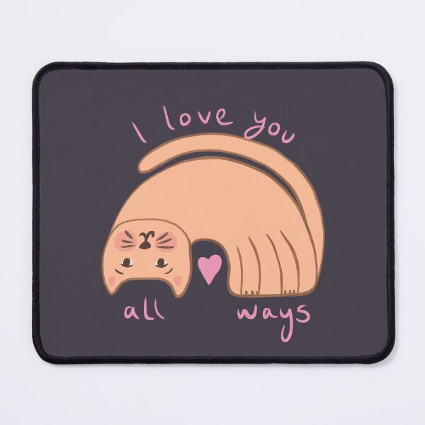 Item preview, I love you always cat drawing designed and sold by SaryandSaff.