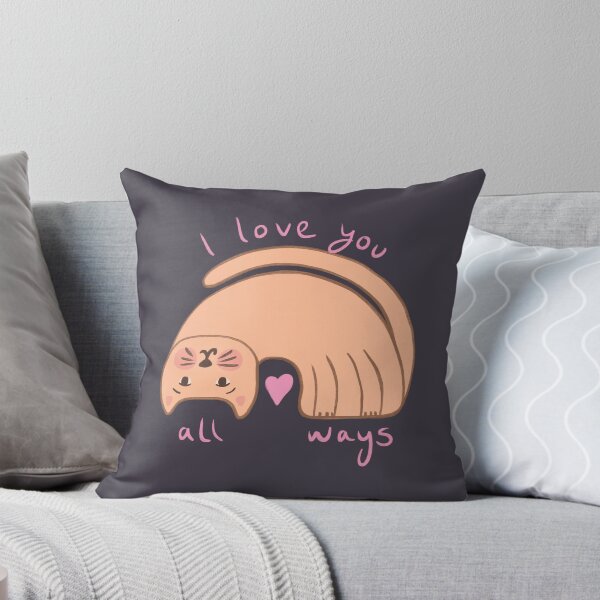 Item preview, I love you always cat drawing designed and sold by SaryandSaff.