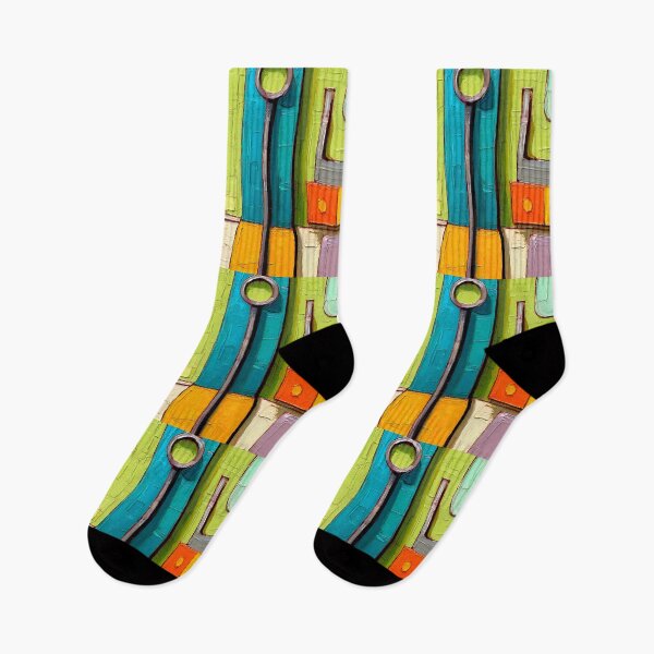 Item preview, Modern Father's Day Tribute with Bold Wrench Art and Vibrant Geometric Colors AI Generated designed and sold by OlfactoART Studio.