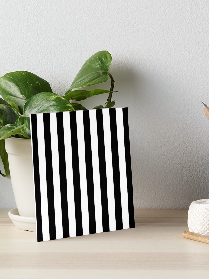 Black and White Vertical Stripes