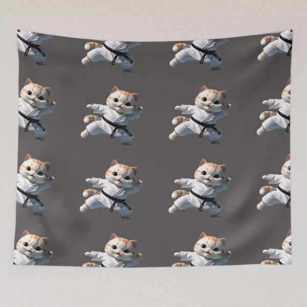 Item preview, Kawaii Karate Cat – Martial Art for Fans designed and sold by All Creative Designer.