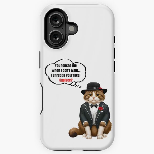 Item preview, Mafia Boss Ragamuffin Cat | Funny "Don't Touch Me" Cat Art Design designed and sold by Fredster1966.