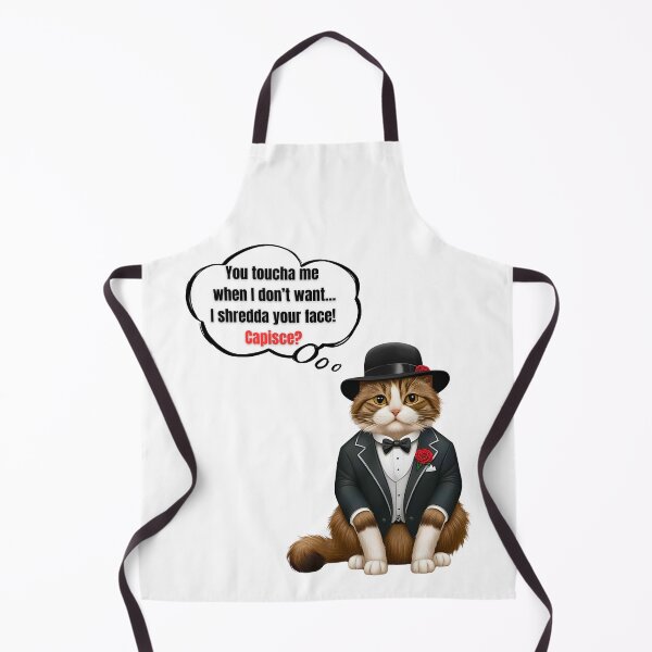 Item preview, Mafia Boss Ragamuffin Cat | Funny "Don't Touch Me" Cat Art Design designed and sold by Fredster1966.