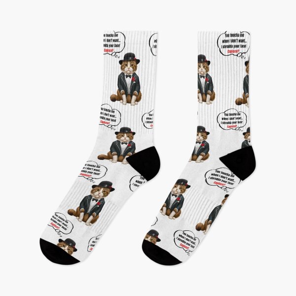 Item preview, Mafia Boss Ragamuffin Cat | Funny "Don't Touch Me" Cat Art Design designed and sold by Fredster1966.