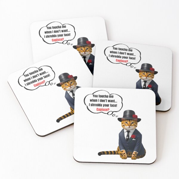 Item preview, Mafia Boss Bengal Cat | Funny "Don't Touch Me" Cat Attitude Design designed and sold by Fredster1966.
