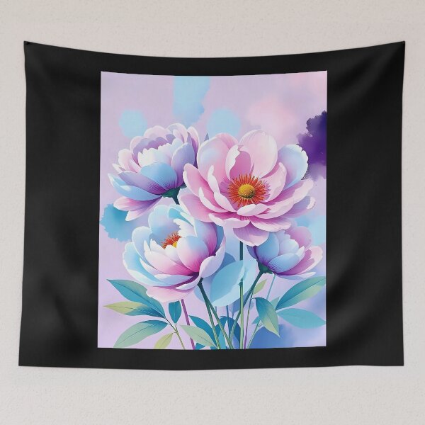 Artikelvorschau, Aquarell-Blumenplakat entworfen und verkauft von FestivityFinds.