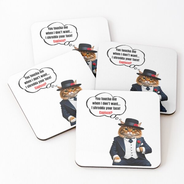 Item preview, Mafia Boss Persian Cat Funny Warning Design for Kitty Lovers designed and sold by Fredster1966.