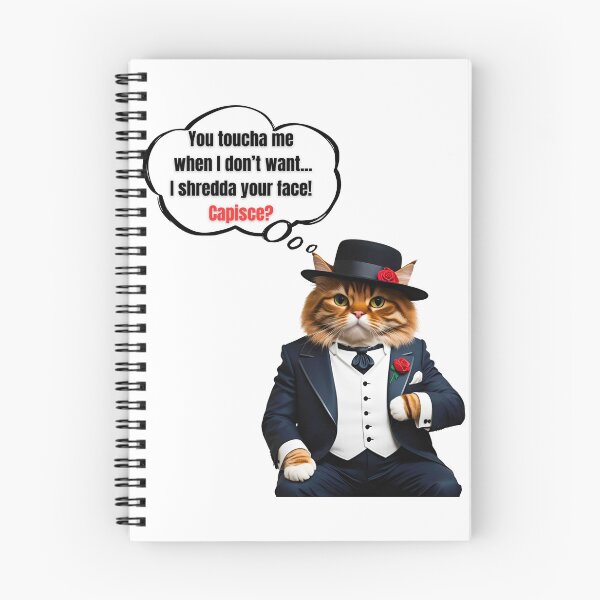 Item preview, Mafia Boss Persian Cat Funny Warning Design for Kitty Lovers designed and sold by Fredster1966.
