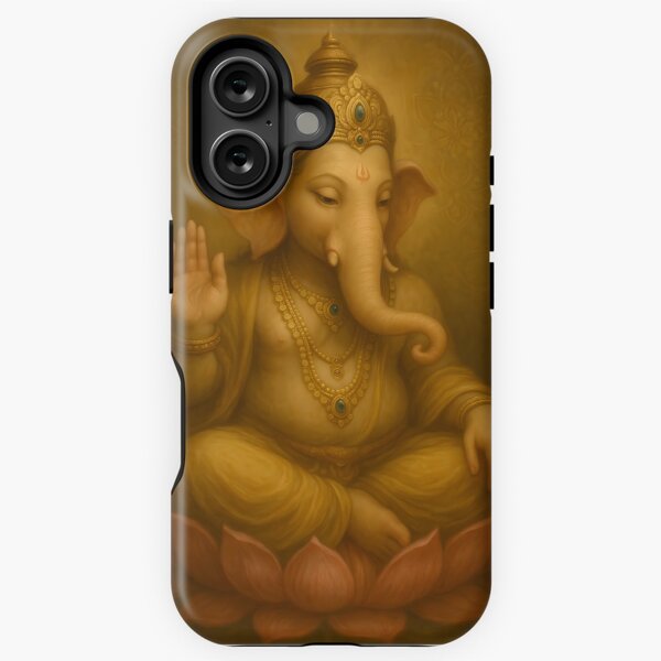 Vista previa del artículo con la obra «Señor Ganesha en loto», diseñado y vendido por Charisma Enigma.