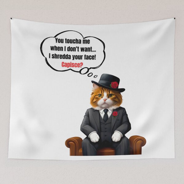 Item preview, Mafia Boss Orange Cat Funny Design | Cute Orange Cat in Suit with Attitude designed and sold by Fredster1966.