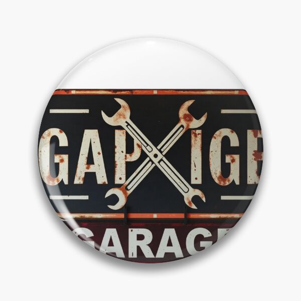 Item preview, Rust & Wrenches – Vintage Garage Metal Sign designed and sold by Fiercest128.