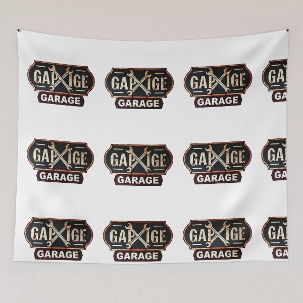 Item preview, Rust & Wrenches – Vintage Garage Metal Sign designed and sold by Fiercest128.