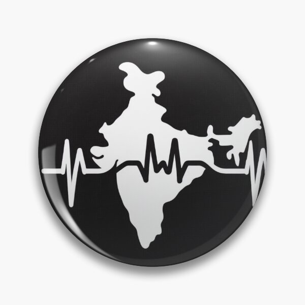 Item preview, “India in My Heartbeat” T-Shirt – Stylized Heartbeat Line with India Outline designed and sold by KumarDesignLab.