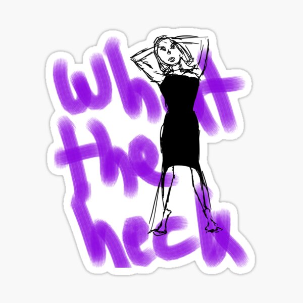 Item preview, What The Heck Fashion Illustration Trendy Design T-Shirts designed and sold by nickouthere.