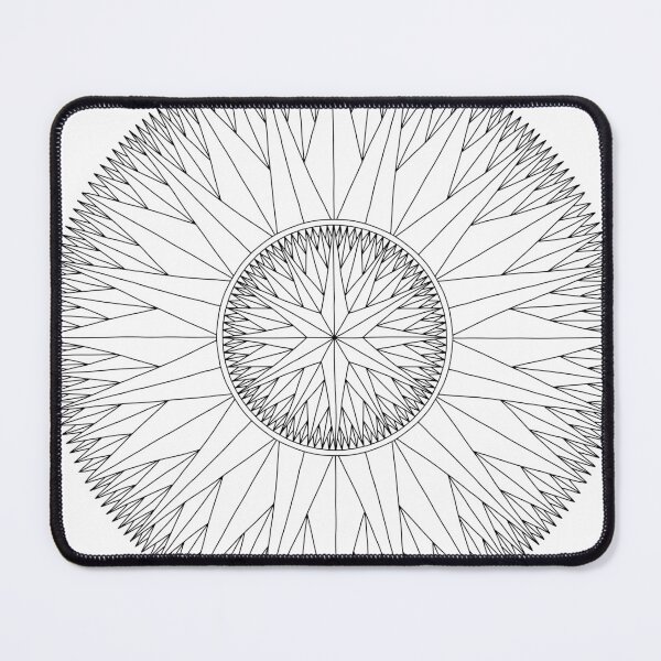 Item preview, Alpha Centauri Mandala - Black Outline designed and sold by TheMandalaLady.