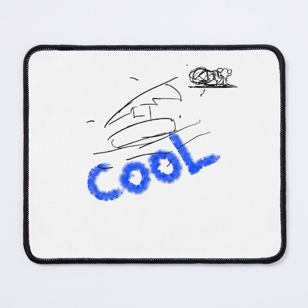 Artikelvorschau, Ein blaues Design mit skizzenhaften Linien und dem Wort „Coole T-Shirts“ entworfen und verkauft von nickouthere.