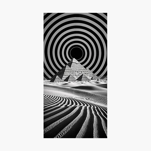 Item preview, Illusion with pyramids and desert dunes designed and sold by amithachapa.