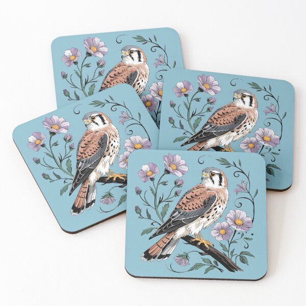 Item preview, American Kestrel Among Lavender Blooms designed and sold by BirdsnStuff.