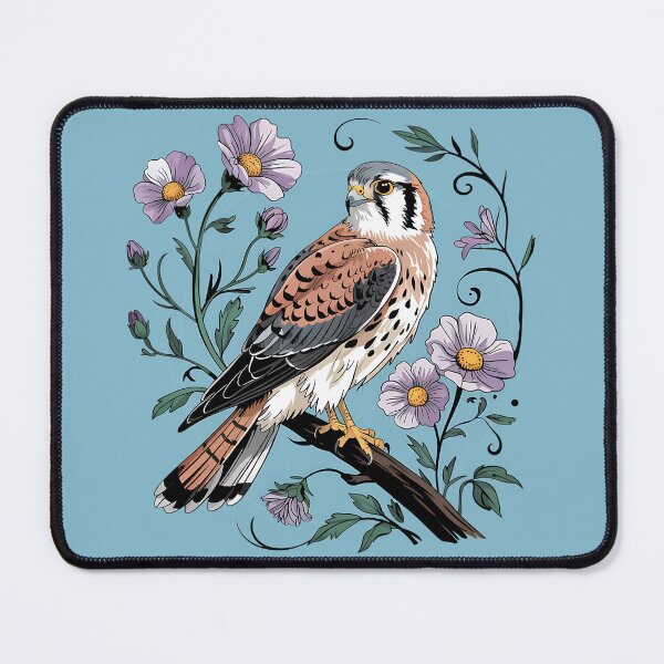 Item preview, American Kestrel Among Lavender Blooms designed and sold by BirdsnStuff.