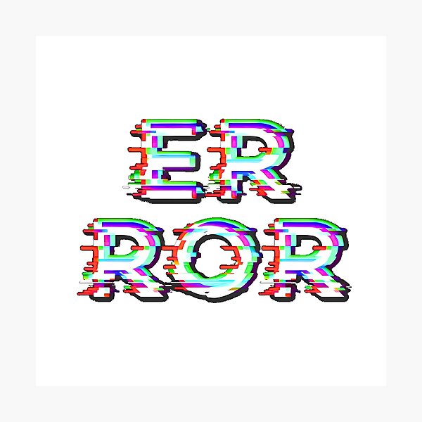 Artikelvorschau, Glitch Art EROR entworfen und verkauft von LmDSStore.