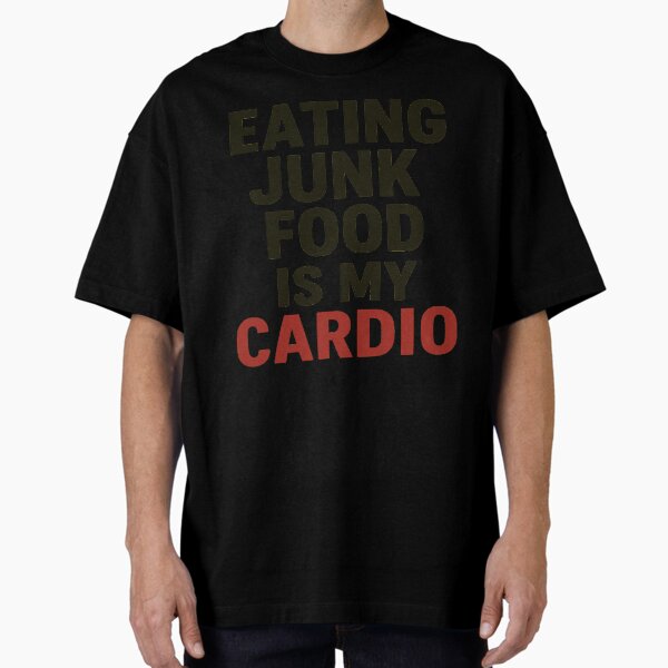 Item preview, Eating Junk Food Is My Cardio – Funny Foodie Quote Design designed and sold by VibeNest.