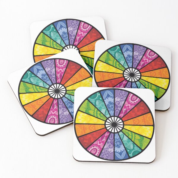 Item preview, Rainbow Mandala Wheel designed and sold by ChaosAndLace.