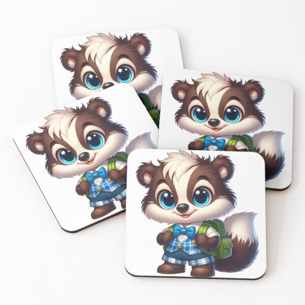 Item preview, School animal chipmunk cartoon. Sticker Clipart. designed and sold by AndreyKENO.