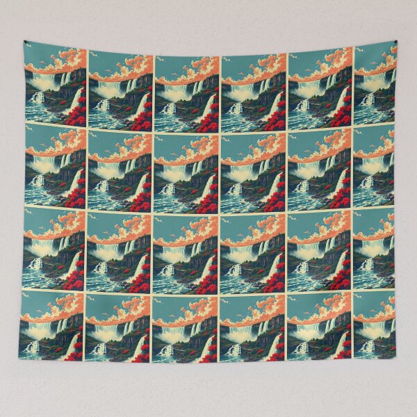 Item preview, Niagara Falls Poster designed and sold by FestivityFinds.