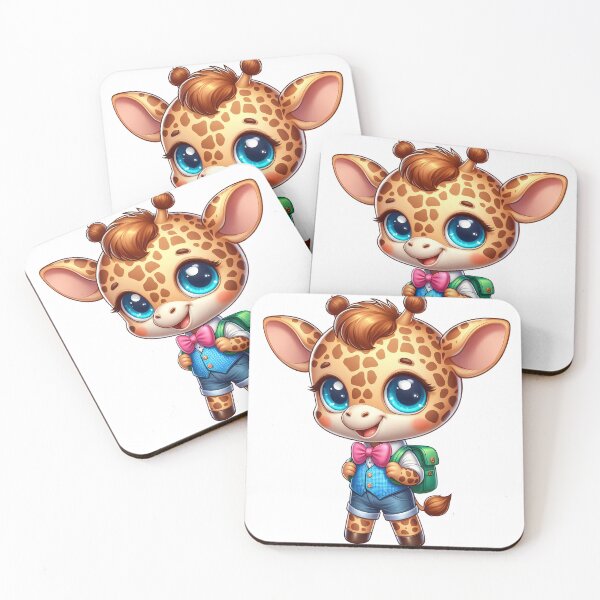 Item preview, School animal giraffe cartoon. Sticker Clipart. designed and sold by AndreyKENO.
