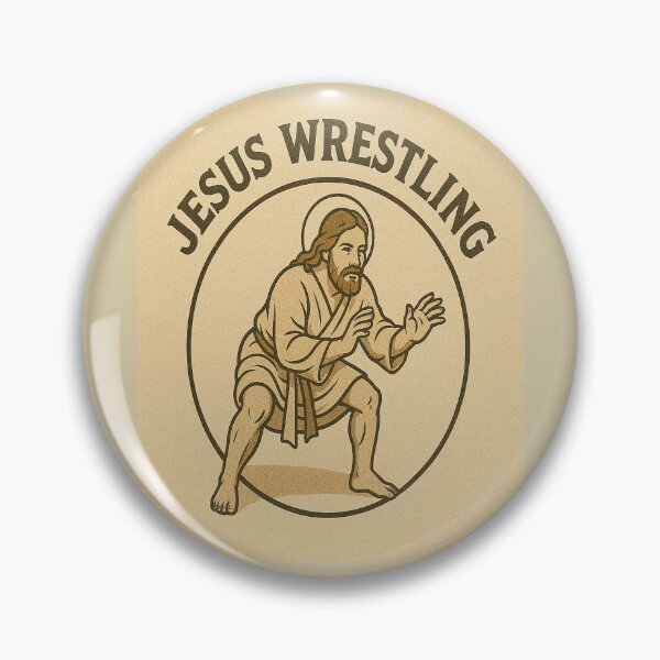 Item preview, Jesus Wrestling – Grapple With Grace designed and sold by SaintGear.