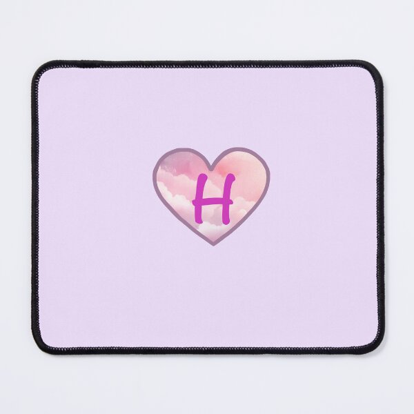 Item preview, Heart Pink Clouds “H” designed and sold by CEvansArt.