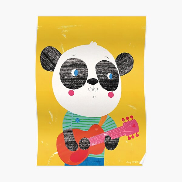 Animal Band - Panda Guitarist Poster