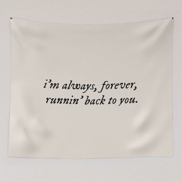 Item preview, spring into summer lyrics by lizzy mcalpine im always forever running back to you  designed and sold by Kyna Arts.