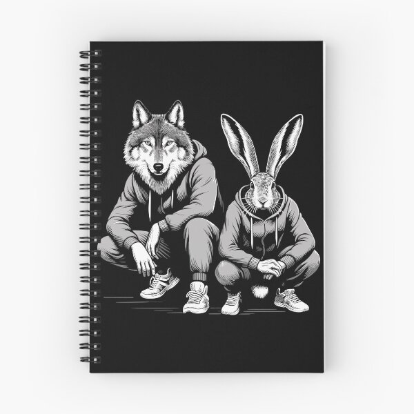 Item preview, Slavic squat Russian squat hare and wolf gift designed and sold by Pineapple-Tree.