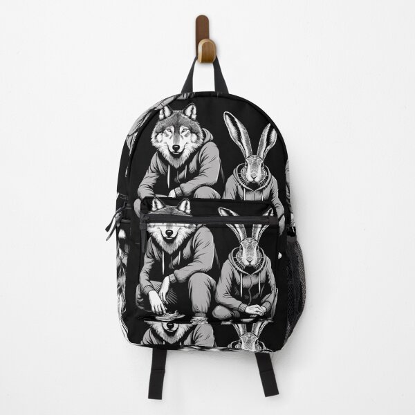 Item preview, Slavic squat Russian squat hare and wolf gift designed and sold by Pineapple-Tree.