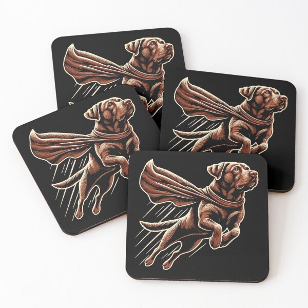 Item preview, Super dog brown Labrador Labi Labbi gift designed and sold by Pineapple-Tree.